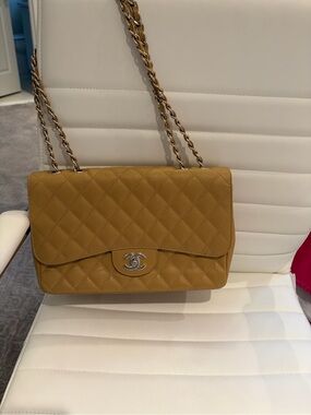 Quilted Shoulder Bag with Chain Strap
